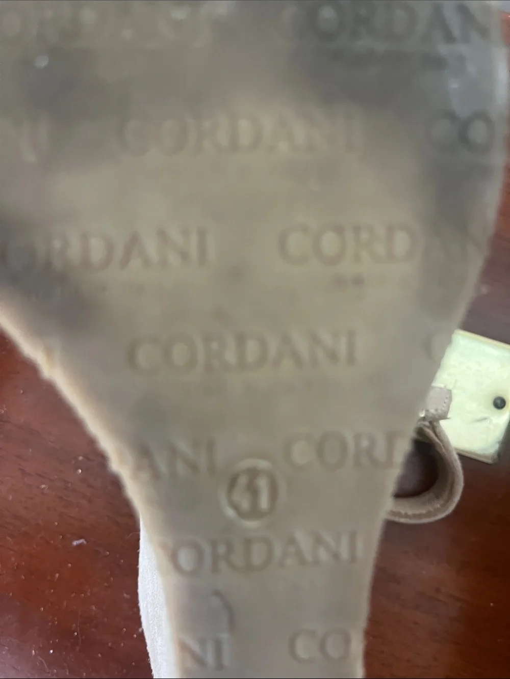 Cordani Taupe Suede Peep-Toe Wedge Sandals size 41